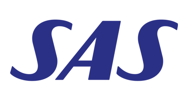 SAS Scandinavian Airlines Logo. CodeBrain Success Case